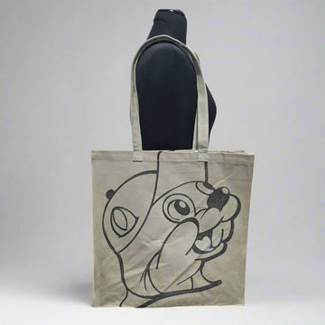 Buc-ee’s Big Face Logo Tote Bag, Large Reusable Shopping & Beach Bag for Groceries, Travel, Errands & Everyday Use
