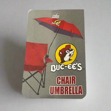 Buc-ee's Authentic Mascot Logo Chair Umbrella (Red)