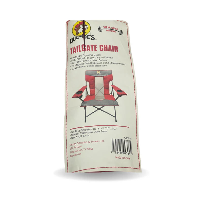 Buc-ee's Authentic Heavy-Duty Folding Tailgate Camp Chair