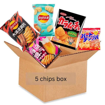 Asian Chips Variety 10 Pack - Exotic Snacks with Crispy Crunchy Texture and International Flavors Diverse Selection Sweet