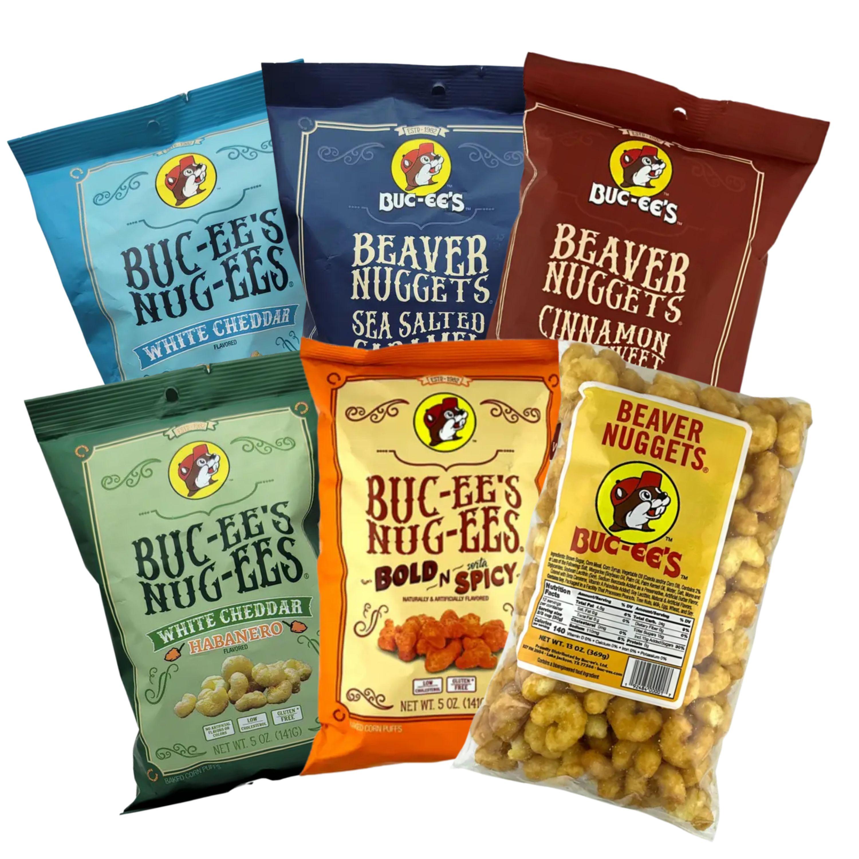 Buc-ee's Beaver Nugget Flavor Snack Bundle 6 Pack