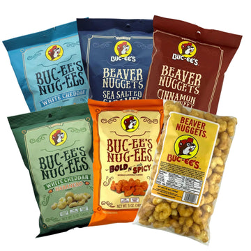 Buc-ee's Beaver Nugget Flavor Snack Bundle 6 Pack