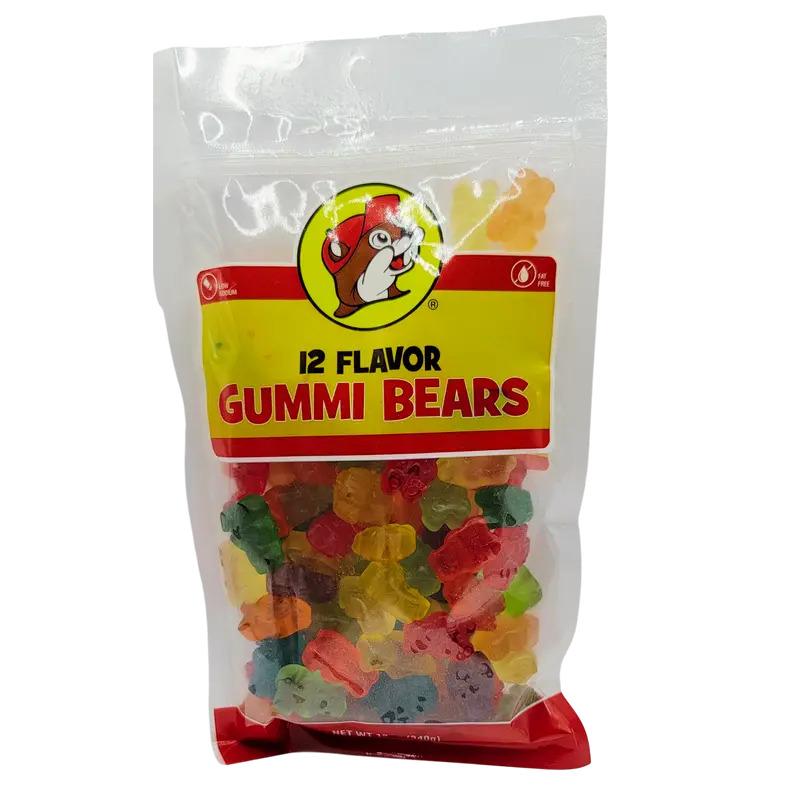 Buc-ee's Pack of 4 Snack Bundle with Beaver Nuggets Steakhouse Beef Jerky 12 Flavor Gummi Bears & Kettle Corn Popcorn