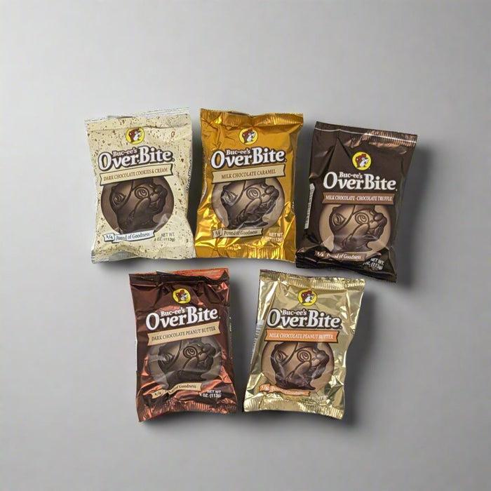 Buc-ee's Overbites Chocolate 5 Flavor Bundle