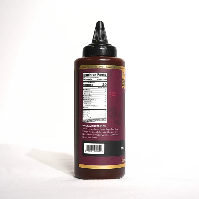 Authentic Tabañero Bourbon Black Cherry BBQ Sauce (14.5 oz.)