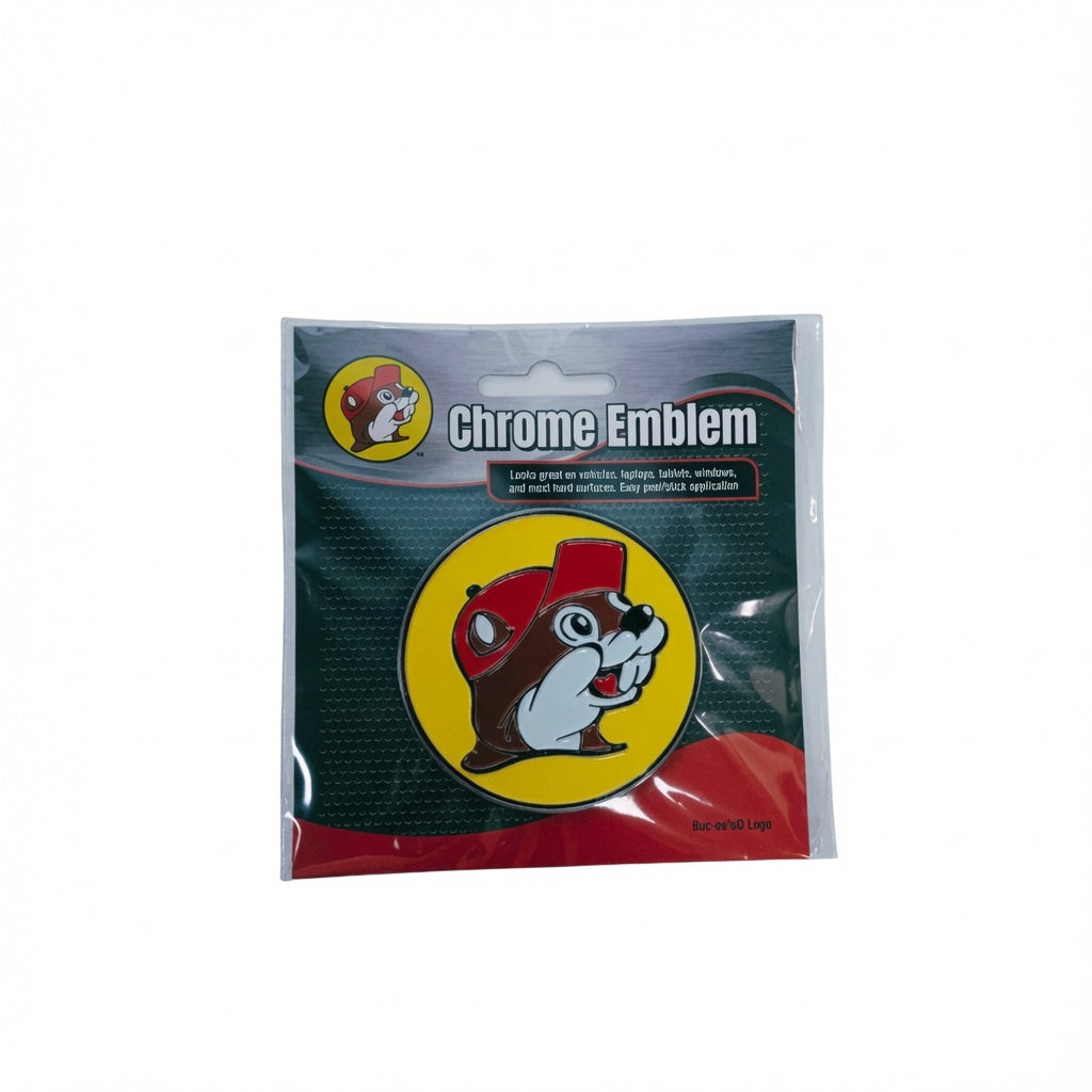 Buc-ee's Premium Chrome Auto Emblem Decal
