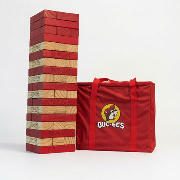 Buc-ee's Authentic Jumbo Block Tower Game