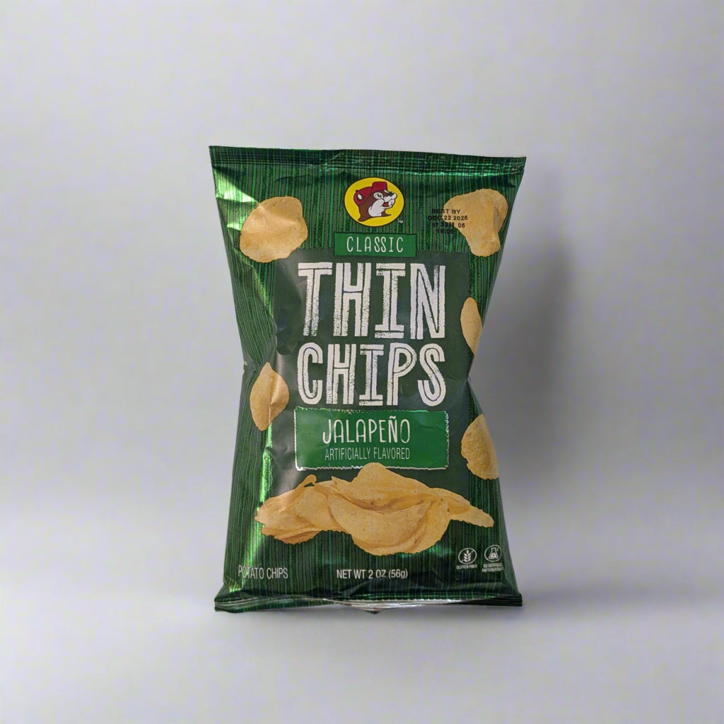 Buc-ee's Classic Thin Chips - Jalapeno