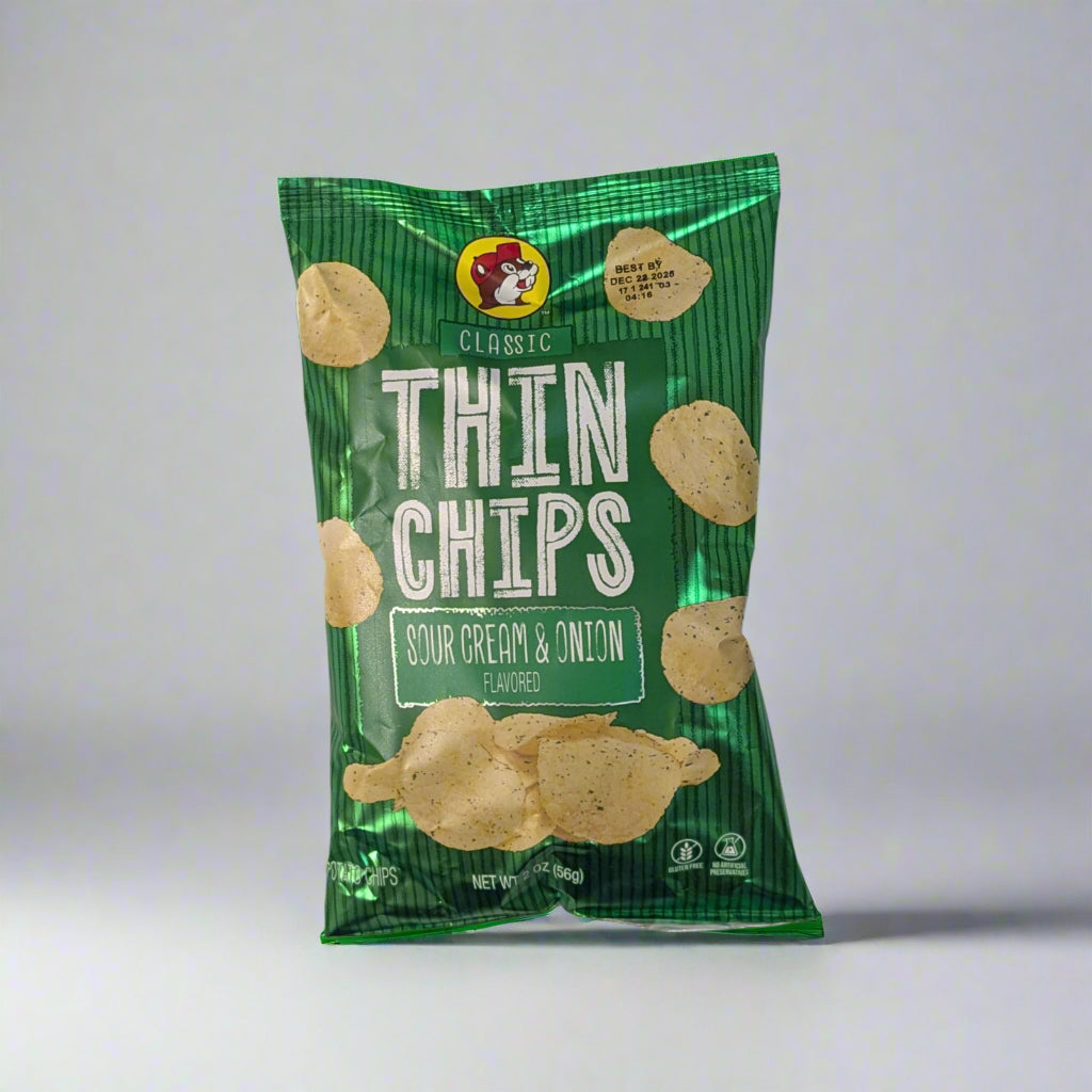Buc-ee's Classic Thin Chips - Sour Cream & Onion