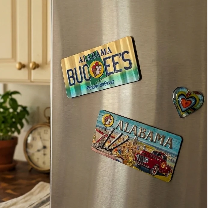 Buc-ee's Authentic Double-Sided Alabama Magnet