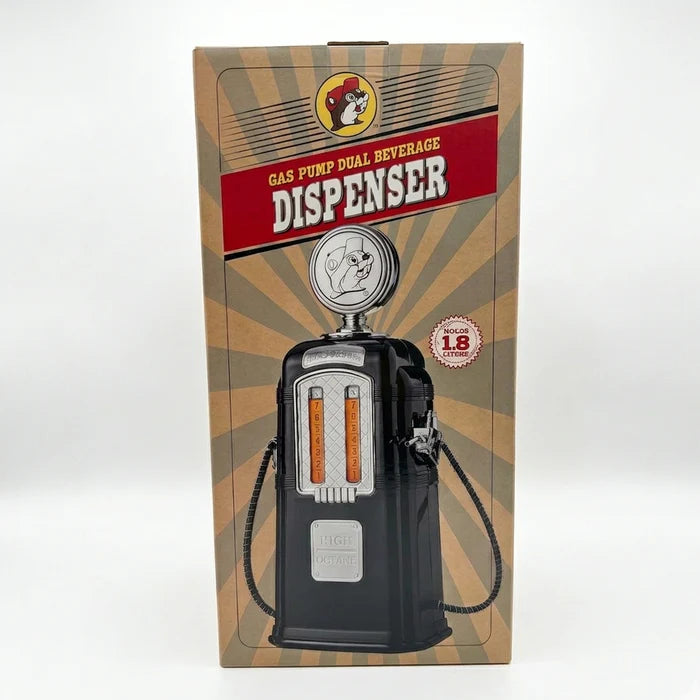 Buc-ee's Retro Gas Pump Dual Beverage Dispenser (1.8L)