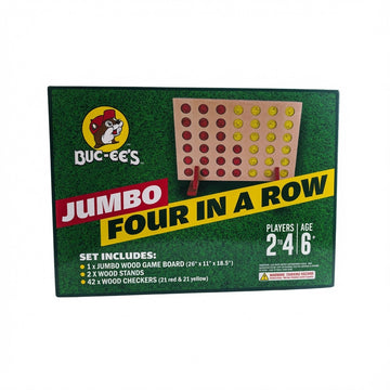 Buc-ee's Authentic Jumbo Wooden 4-in-a-Row Game Set