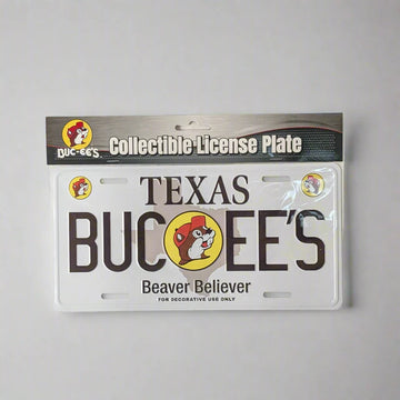 Buc-ee's "Beaver Believer" Texas Collectible Metal License Plate