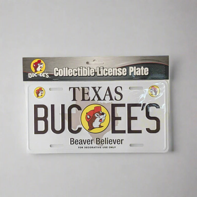 Buc-ee's "Beaver Believer" Texas Collectible Metal License Plate