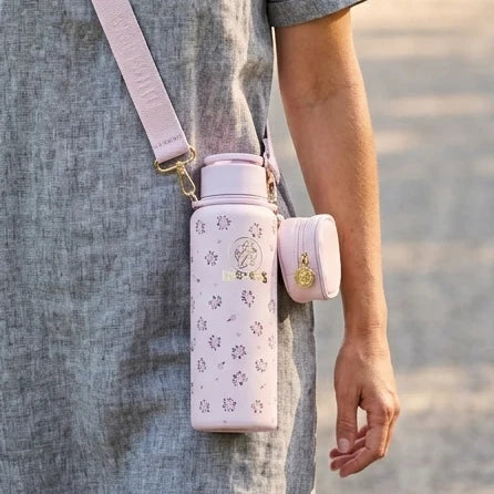 Buc-ee's Pink Floral 40oz Hands-Free Tumbler