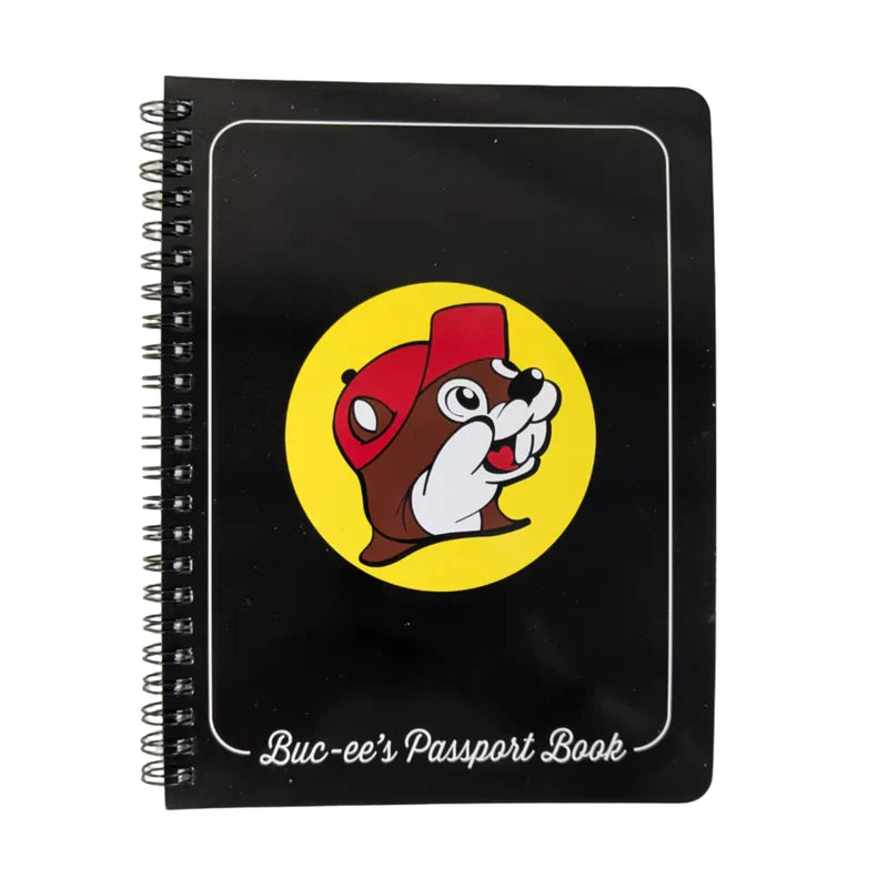 Buc-ee’s Passport Book, Road Trip Travel Journal & Location Logbook with Photo, Sticker & Notes Pages