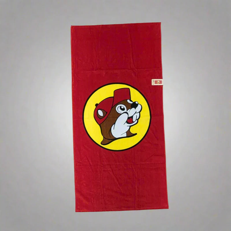 Buc-ee's Authentic Classic Red Beach Towel
