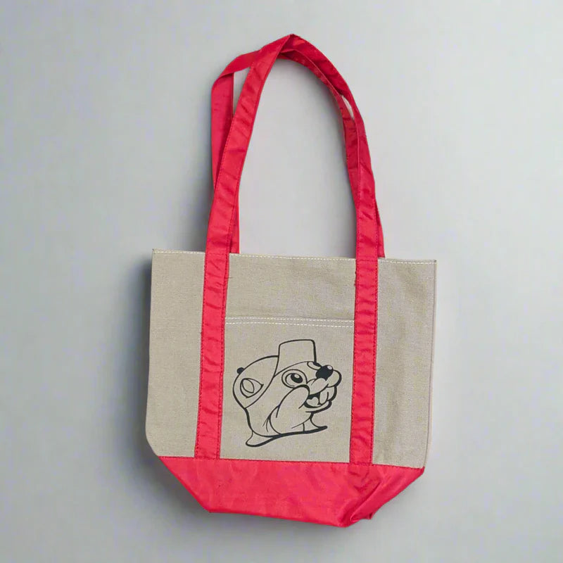 Buc-ee’s Mini Tote Bag, Small Reusable Shopping & Everyday Carry Bag for Snacks, Accessories, Gifts & Errands
