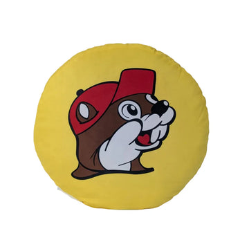 Buc-ee's Classic 16" Round Logo Plush Pillow