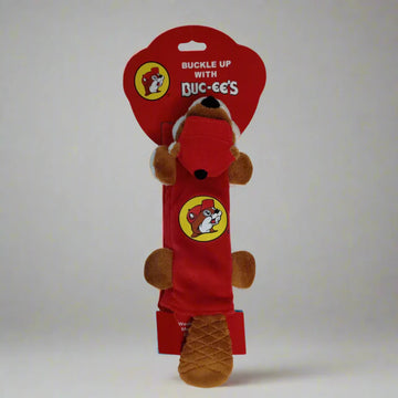 Buc-ee's Authentic Plush Logo Seatbelt Cover