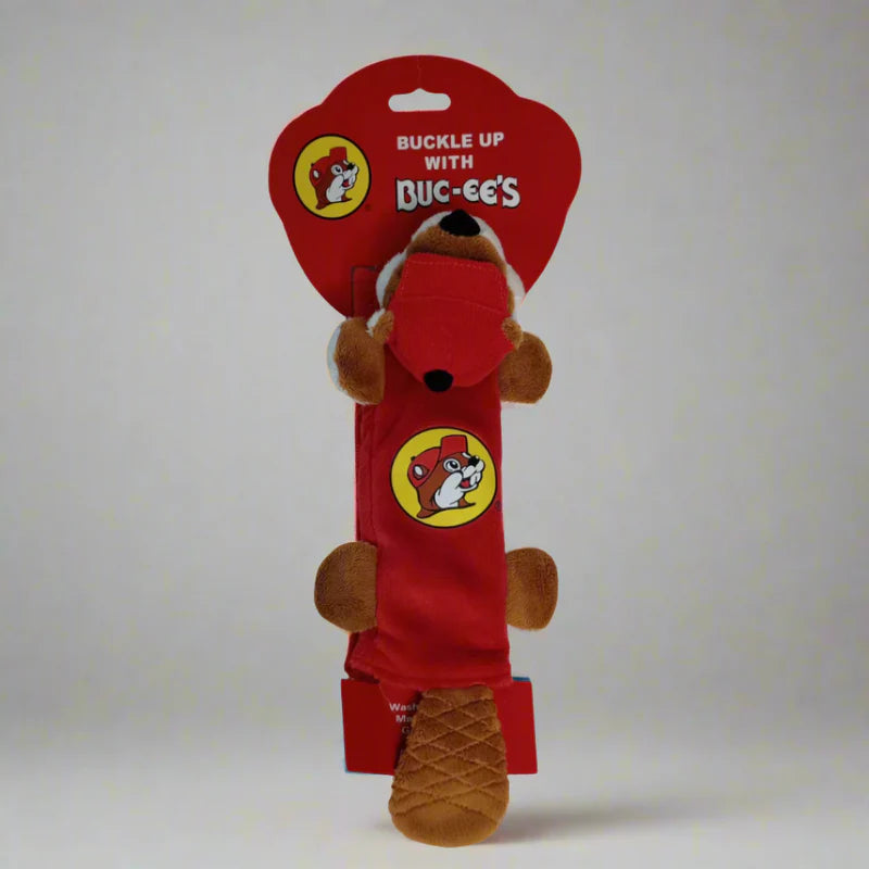 Buc-ee's Authentic Plush Logo Seatbelt Cover