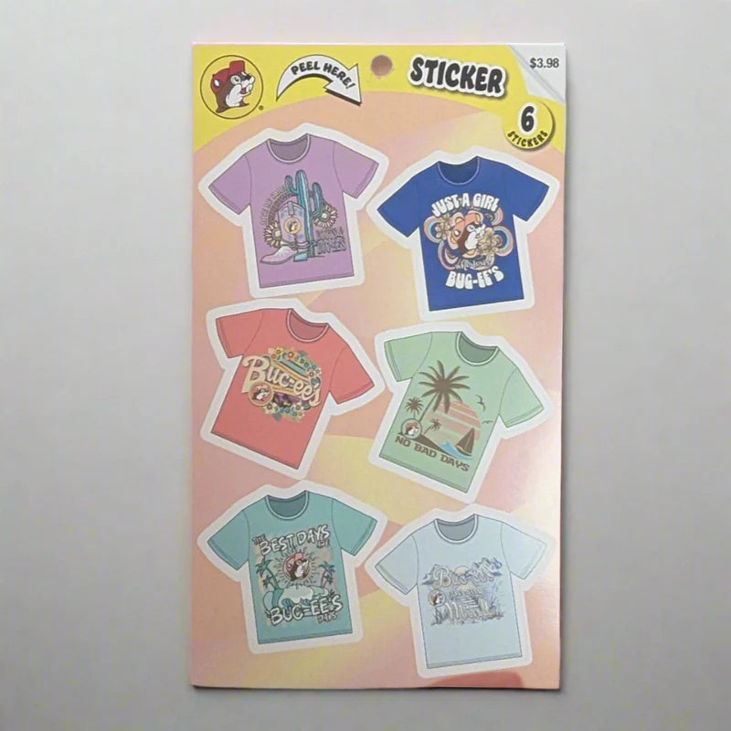 Buc-ee's Authentic T-Shirt Stickers