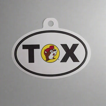 Buc-ee's TX Oval Vinyl Decal Sticker
