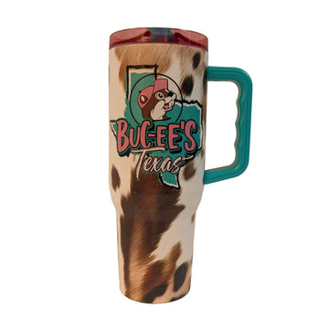 Buc-ee's Texas Cowhide 40oz Fit Forty Tumbler