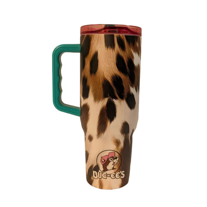 Buc-ee's Texas Cowhide 40oz Fit Forty Tumbler
