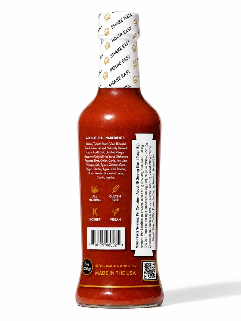 Authentic Tabañero Original Taco Sauce (9 oz.)