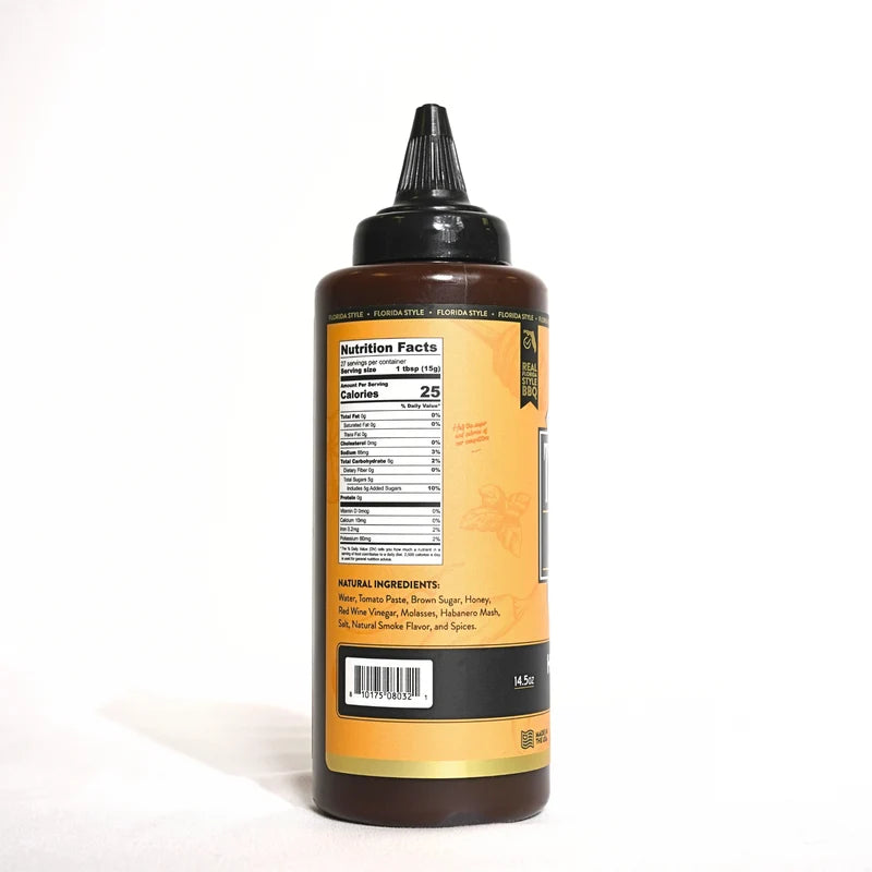 Authentic Tabañero Habanero Honey BBQ Sauce (14.5 oz.)