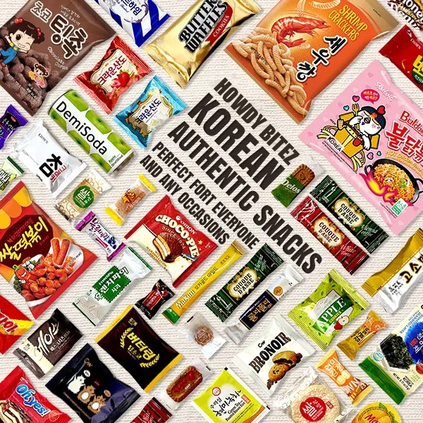 Asian Snack Box - 34 Assortment of Snacks. Sweet and Savory Chips, Ramen, Drinks, Biscuits, Cookies, Pies, Candies, Jellies and More - Multipack, Gift
