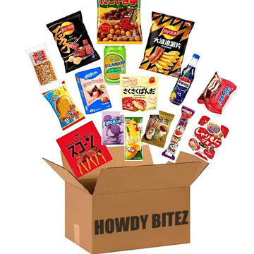 4LB Asian Snack Box, Sweet and Savory Variety, Ramen, Candies