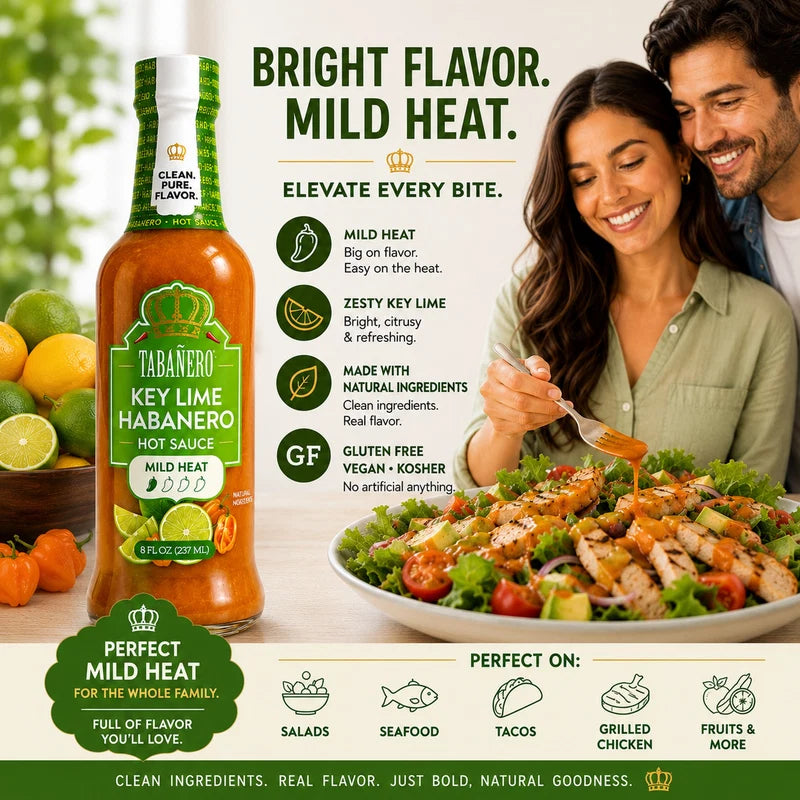 Authentic Tabañero Key Lime Habanero Hot Sauce (8 oz.)