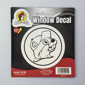 Buc-ee's Authentic Logo Car Decal with Bonus Mini Sticker
