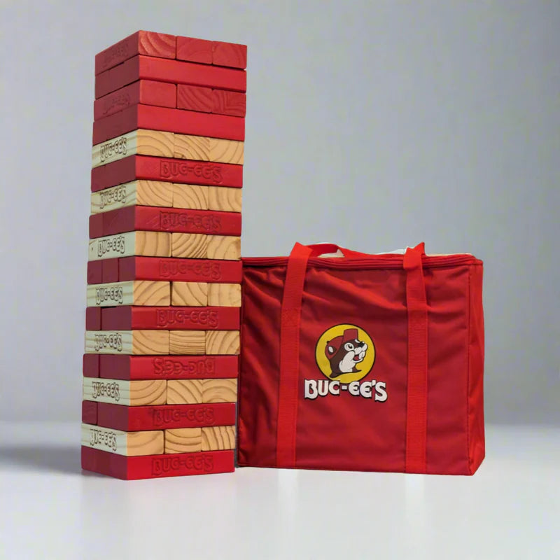 Buc-ee's Authentic Jumbo Block Tower Game