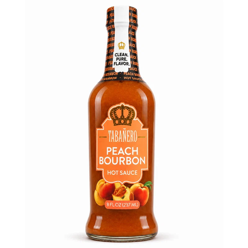 Authentic Tabañero Peach Bourbon Hot Sauce (8 oz.)