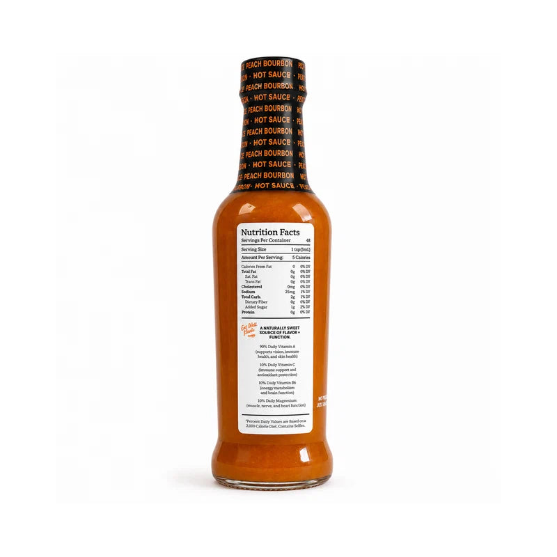 Authentic Tabañero Peach Bourbon Hot Sauce (8 oz.)