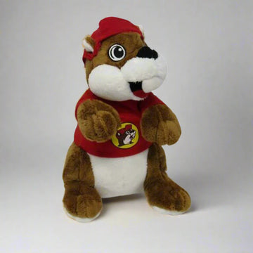 Buc-ee’s Plush Beaver Stuffed Animal, Soft Cuddly Beaver Plush Toy with Hat, Cute Collectible Gift