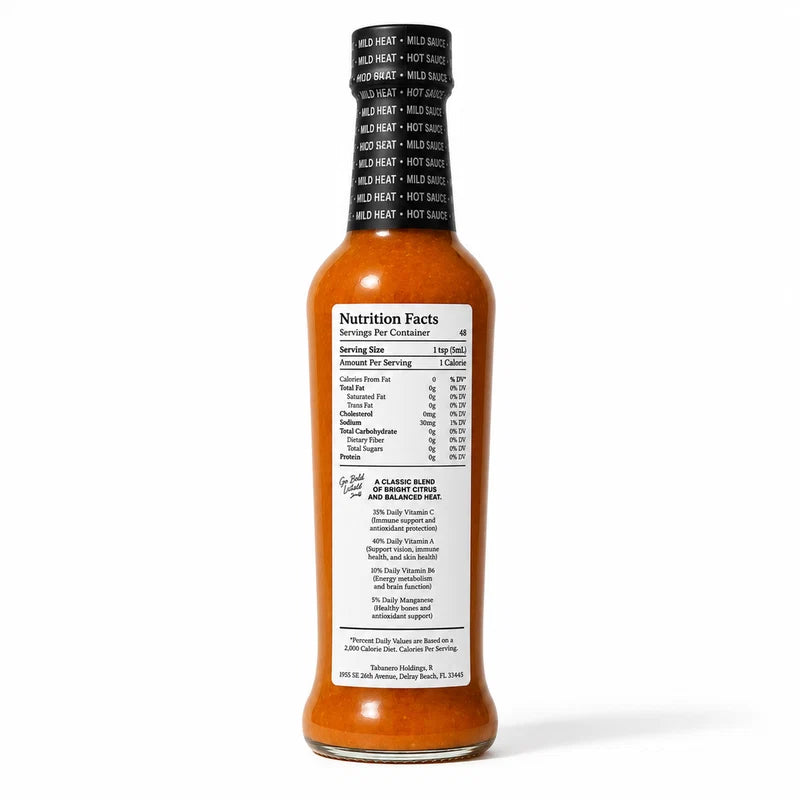 Authentic Tabañero Original Hot Sauce (8 oz.) - Classic Mild Heat