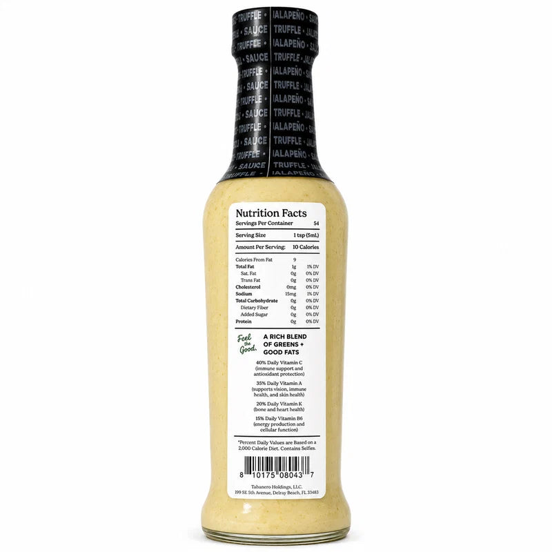 Authentic Tabañero Truffle Jalapeño Avocado Hot Sauce (9 oz.)