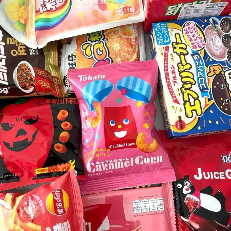 15 Pound Full Sizes Asian Snack Box Gift Pack Sweet & Savory Delights from Japan Korea Philippines Thailand Multipack Authentic Flavors - Korean