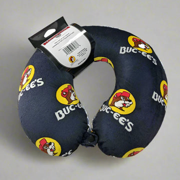 Buc-ee's Classic Black Logo Travel Neck Pillow