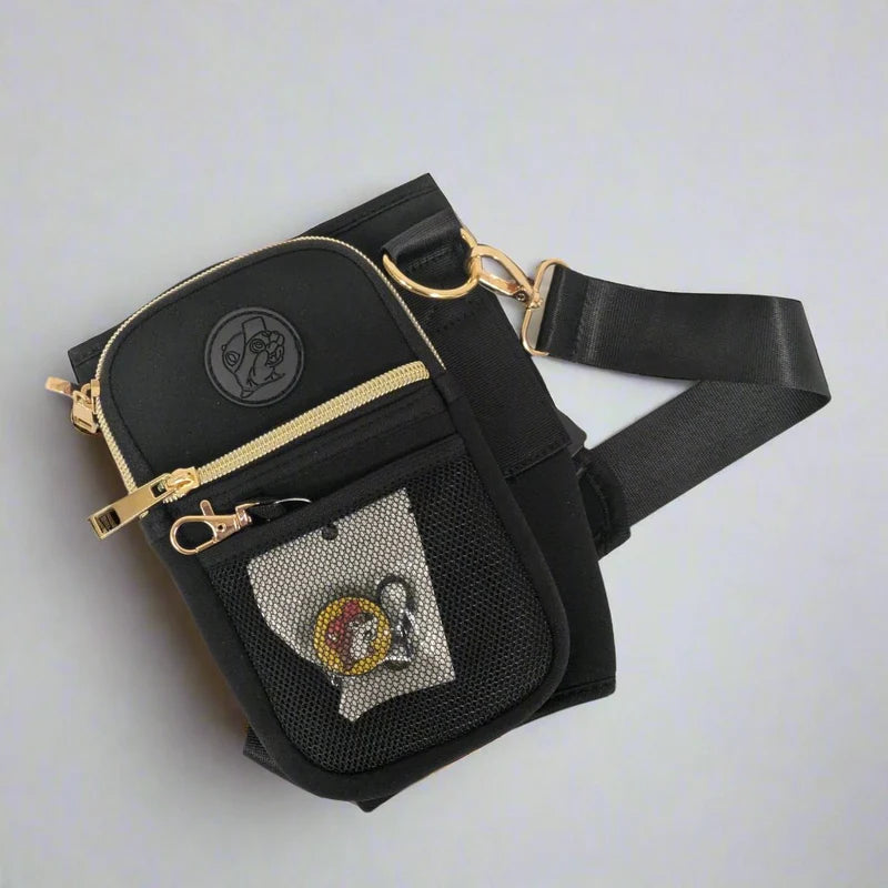 Buc-ee’s Crossbody Tumbler Bag for 40 oz Cups with Handle, Insulated Neoprene Drink Holder with 3 Pockets & Strap