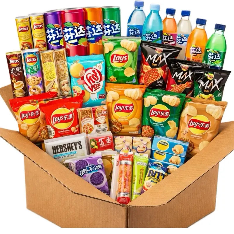 15 Pound Full Sizes Asian Snack Box Gift Pack Sweet & Savory Delights from Japan Korea Philippines Thailand Multipack Authentic Flavors - Korean