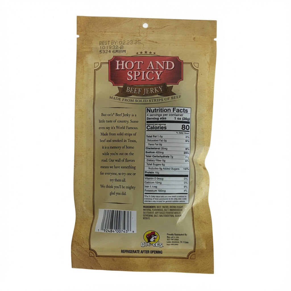Buc-ee's Hot & Spicy Beef Jerky