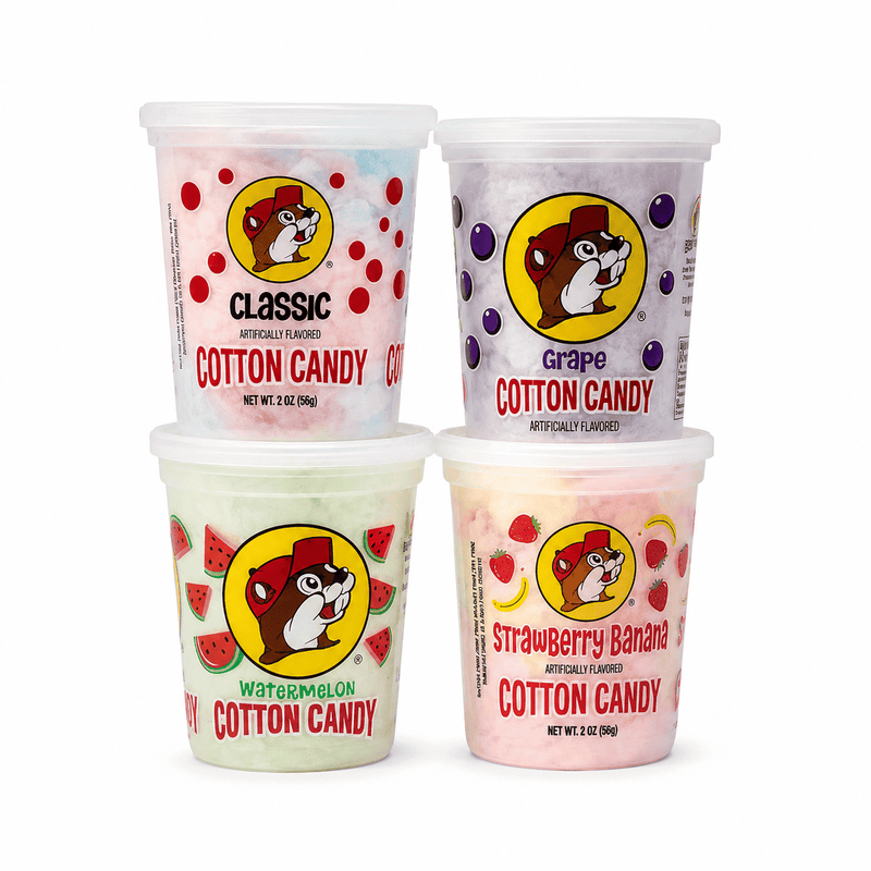 Buc-ee's Cotton Candy Pack of 4 Flavor Bundle