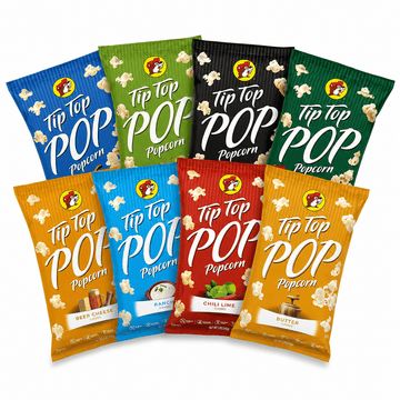 Buc-ee's Tip Top Popcorn 8 Flavor Bundle