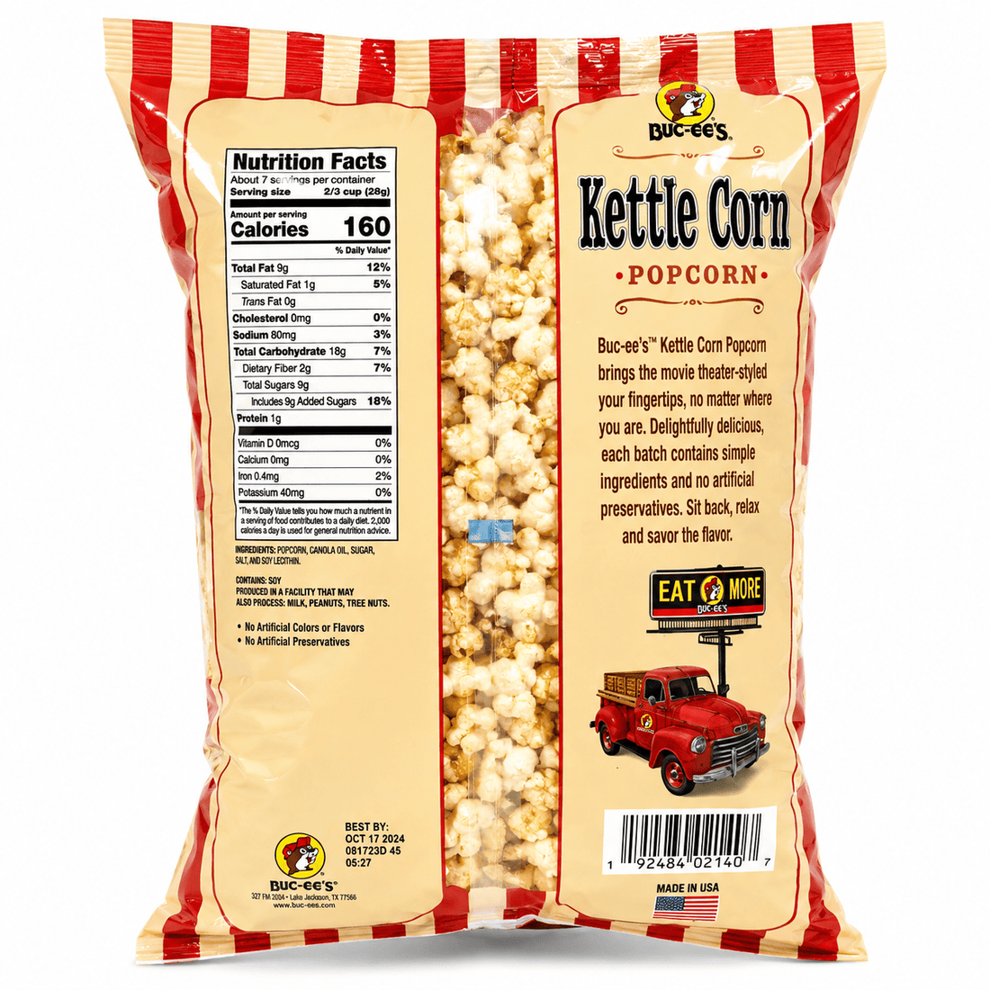 Buc-ee's Kettle Corn Popcorn