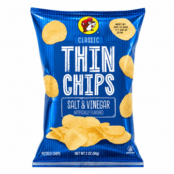 Buc-ee's Classic Thin Chips - Salt & Vinegar